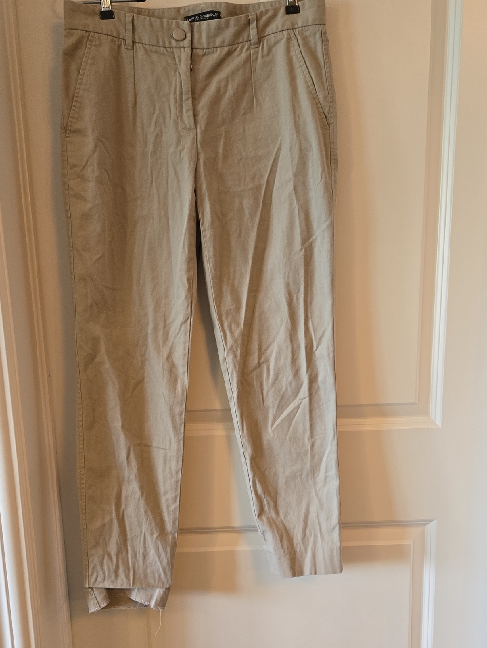 Dolce & Gabbana Beige Chino Pants